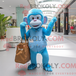 Sky Blue Monkey mascotte...