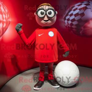 Red Soccer Ball...