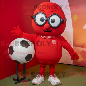 Red Soccer Ball...