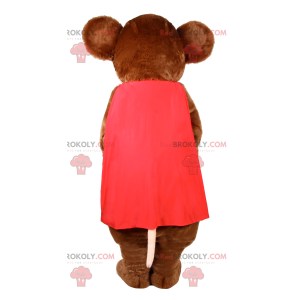 Mascote animal - Rato com capa - Redbrokoly.com