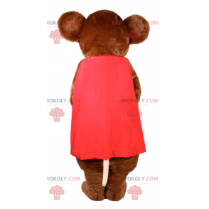 Dierlijke mascotte - muis met cape - Redbrokoly.com