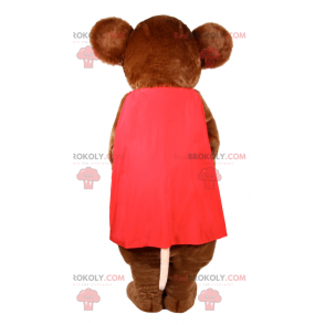 Mascote animal - Rato com capa - Redbrokoly.com