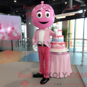 Rosa bryllupskake máscara...