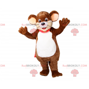 Mascote animal - Rato com capa - Redbrokoly.com