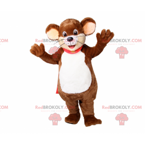 Mascote animal - Rato com capa - Redbrokoly.com