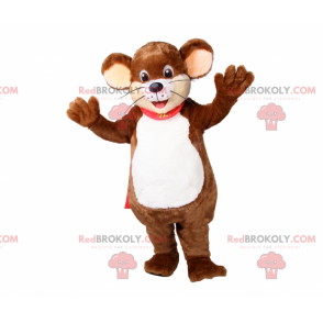 Mascotte animale - Topo con mantello - Redbrokoly.com