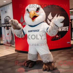 White Hawk-mascottekostuum...