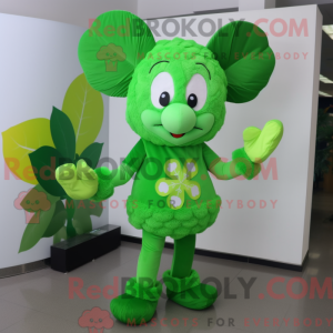 Postava maskota Lime Green...