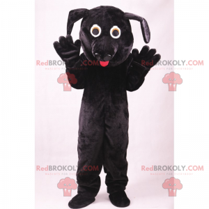 Pets mascot - Black dog - Redbrokoly.com