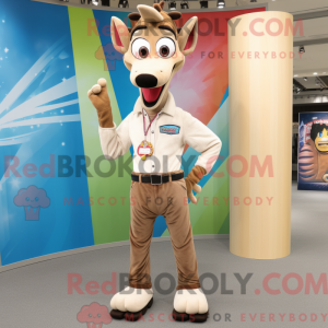Costume mascotte d okapi...