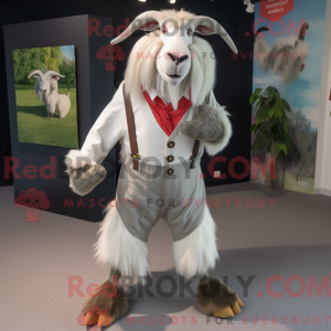 Silver Boer Goat maskot...