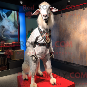 Silver Boer Goat mascot...
