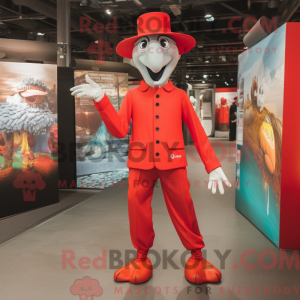 Maskotka Red Stilt Walker w...