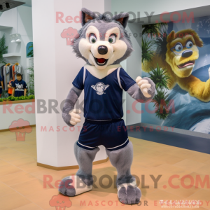 Maskottchenkostüm Navy Wolf...
