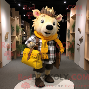 Guld vildsvin maskot...