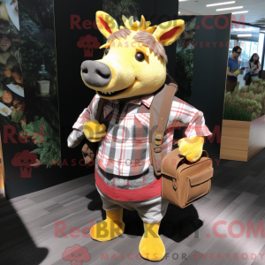 Guld vildsvin maskot...