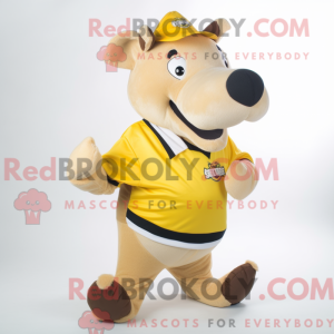 Gold Tapir mascot costume...