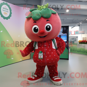 Aardbei-mascottekostuum...