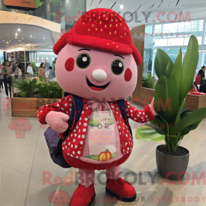 Strawberry mascot costume...
