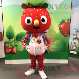 Strawberry mascot costume...