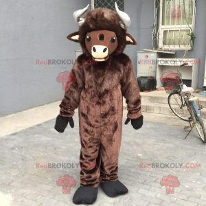 Farm animal mascot - Buffalo - Redbrokoly.com