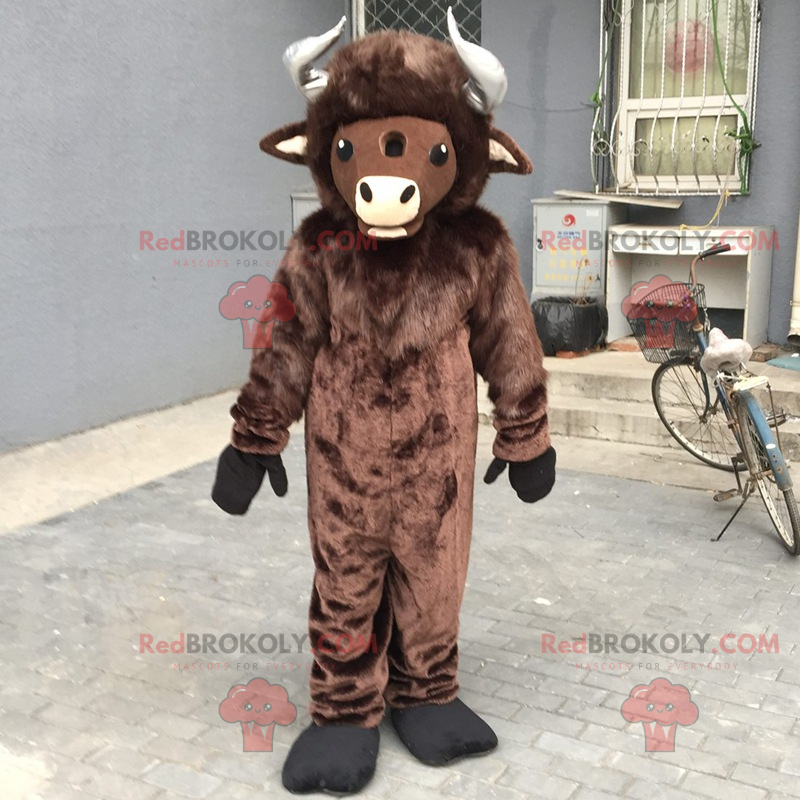 Mascote de animal de fazenda - Buffalo - Redbrokoly.com