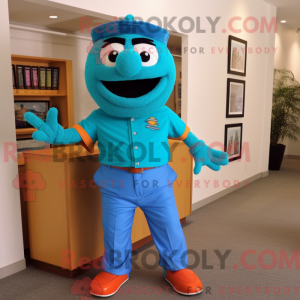 Turquoise Jambalaya mascot...
