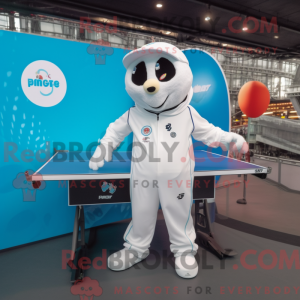 Witte pingpongtafel...