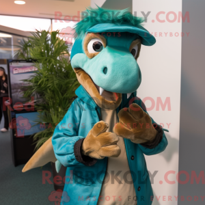 Blågrønn Deinonychus...