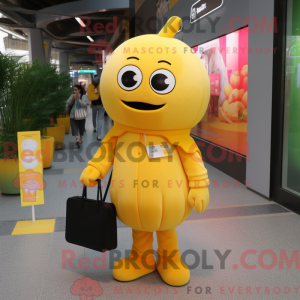 Mascotte d abricot jaune...