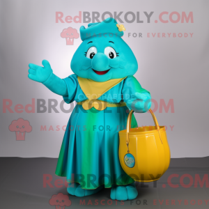 Turkis Pot Of Gold maskot...