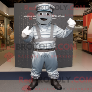 Sølvsoldat maskot kostume...
