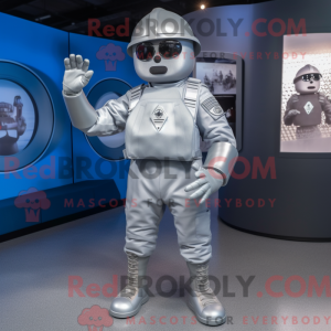Sølvsoldat maskot kostume...