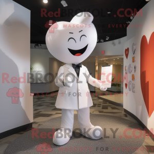 White Love Letter mascot...