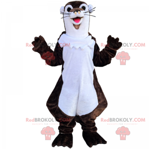 Mascotte animaux de la foret - Loutre marron - Redbrokoly.com