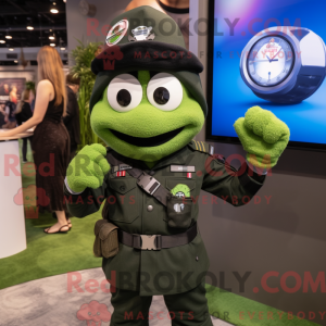 Black Green Beret mascot...