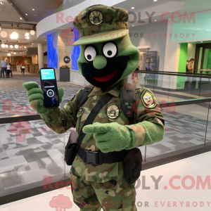 Black Green Beret mascot...