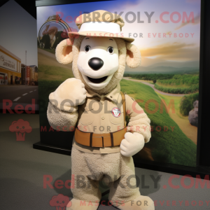 Beżowa maskotka Merino Sau...