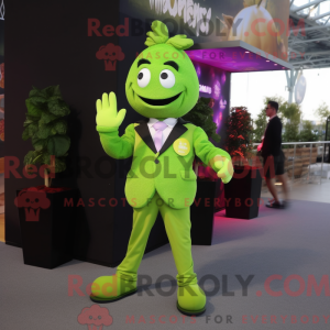 Lime Green Grape maskot...