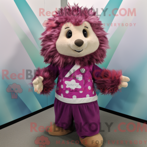 Magenta Hedgehog mascot...