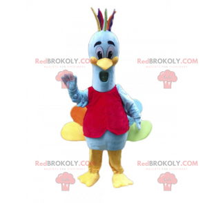 Forest animal mascot - multicolored peacock - Redbrokoly.com