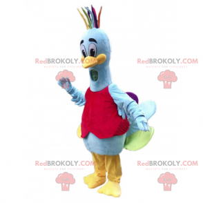 Waldtiermaskottchen - mehrfarbiger Pfau - Redbrokoly.com