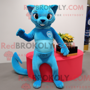 Cyan Jaguarundi máscara de...