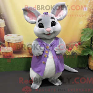 Lavendel Chinchilla maskot...