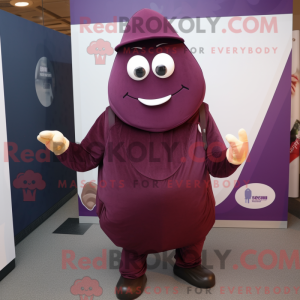Maroon Eggplant mascot...