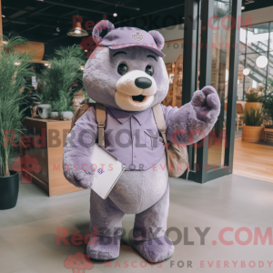 Lavendelbjørn maskot...
