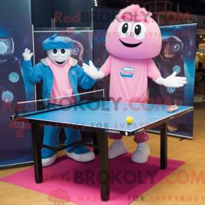 Rosa bordtennisbord...