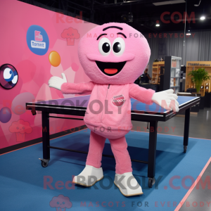 Roze pingpongtafel...
