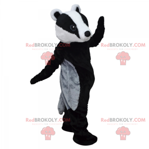 Forest animal maskot - Beaver med blå jersey - Redbrokoly.com