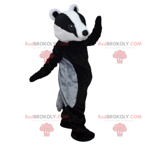 Waldtiermaskottchen - Biber mit blauem Trikot - Redbrokoly.com